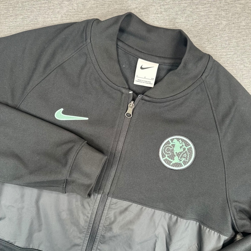 Nike Club America Soccer Track Jacket Mens Small Black Full Zip DB7808-010